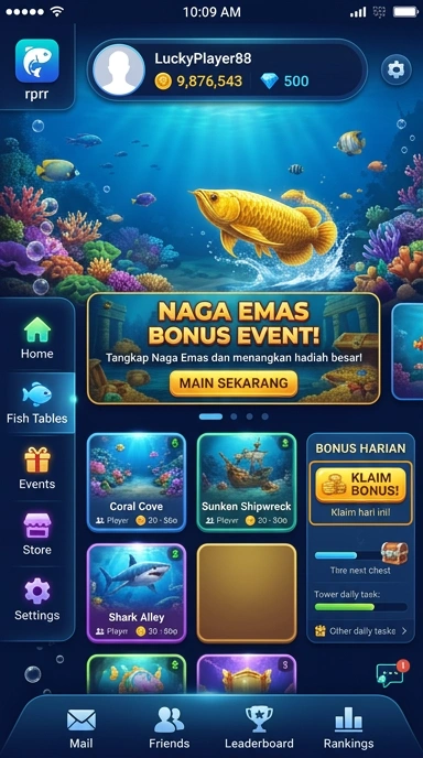 Layar utama rprr — antarmuka bersih setelah instalasi